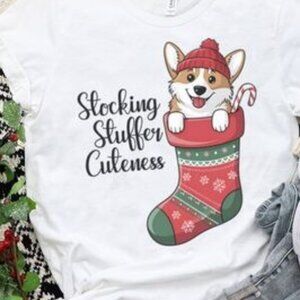 Christmas Corgi Dog Shirt, Cute Corgi Xmas Shirt, Corgi Dog Mom Shirt